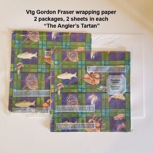 Vintage Gordon Fraser wrap The Angler's Tartan 2 packs